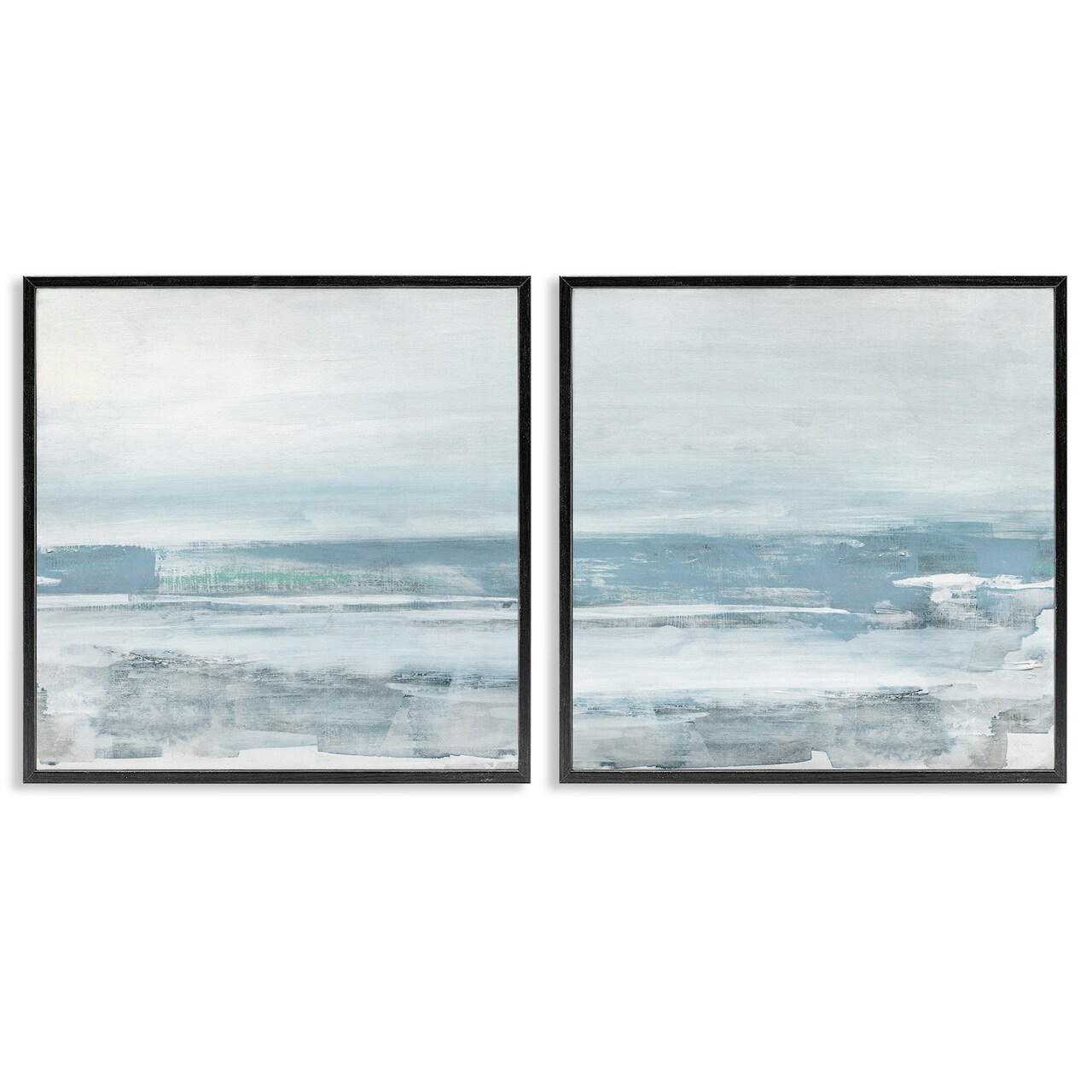 Stupell Industries Abstract Ocean Beach 2 pc Framed Giclee Wall Art Set Design by Sally Swatland